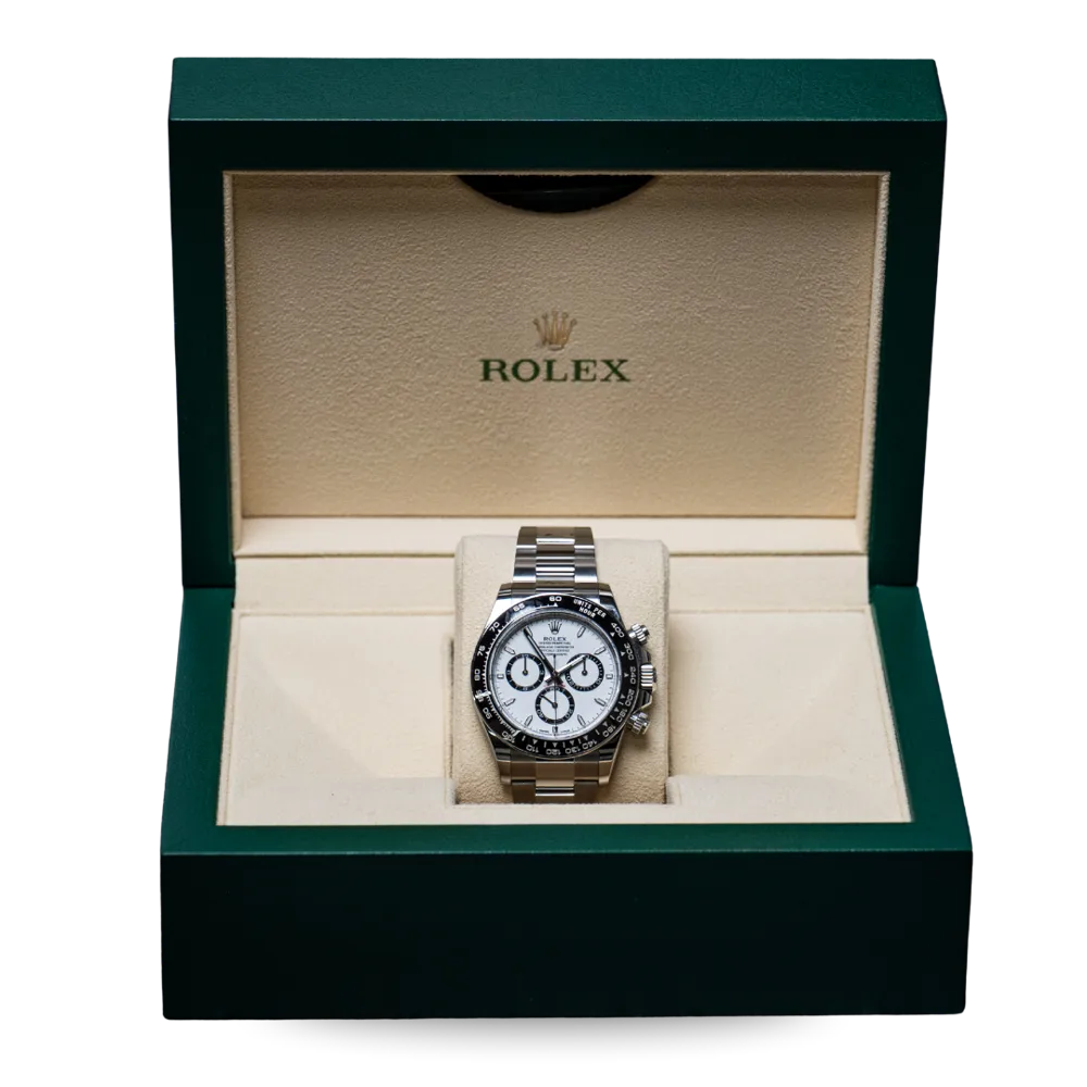 Rolex Daytona Panda in its presentation box